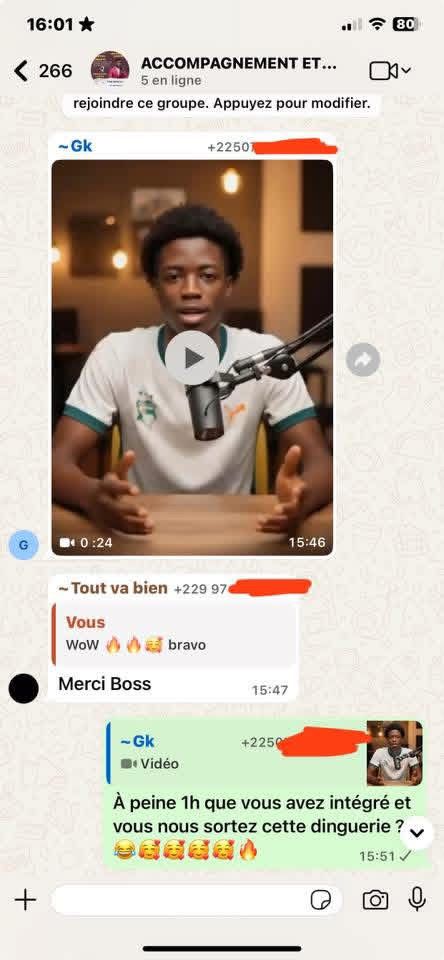 Capture envoyée par une élève après application de la méthode (3)