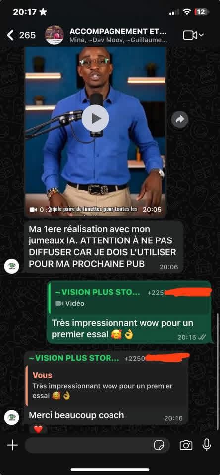 Capture envoyée par une élève après application de la méthode (5)